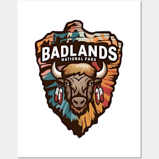 Badlands National Park Bison Posters and Art